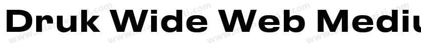 Druk Wide Web Medium字体转换